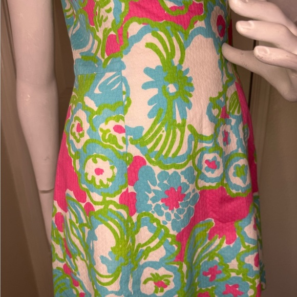 Lilly Pulitzer Floral Sleeveless Dress in Pink and Blue Size 2. - Picture 5 of 14